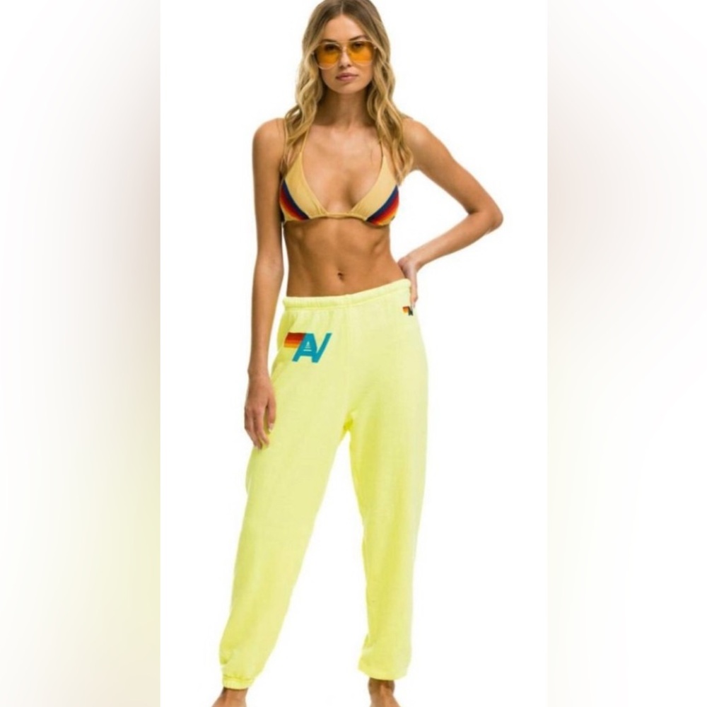 Aviator Nation Logo Sweatpants Neon
Yellow Size Small
